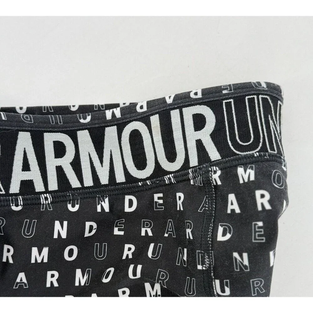 Under Armour YSM Girl’s Black/White/Gray Big Logo Leggings Pull On, See‎ Photos